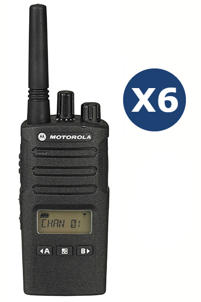 6 Pack Motorola XT460 with Chargers - Two Way Radios